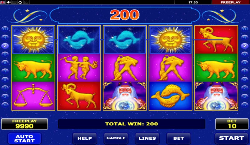 Gameplay della slot Lucky Zodiac