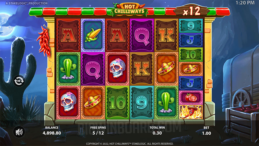 Eigenschaften des Hot Chilliways Slots