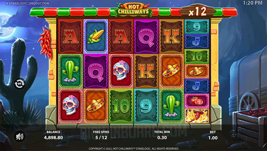 Hot Chilliways slot features