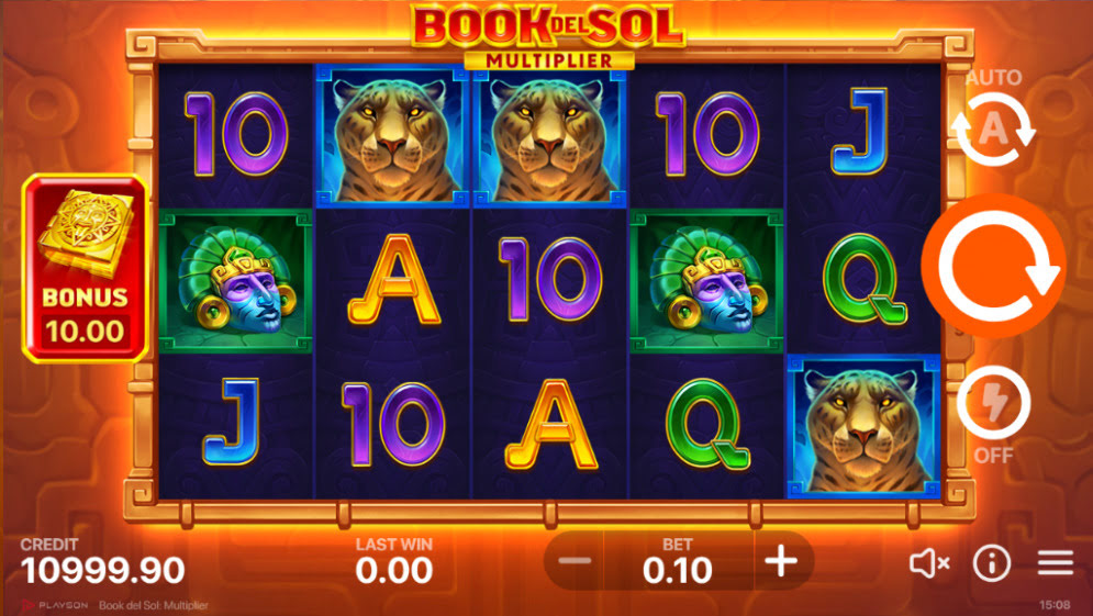 Spielmechanik des Book del Sol-Slots