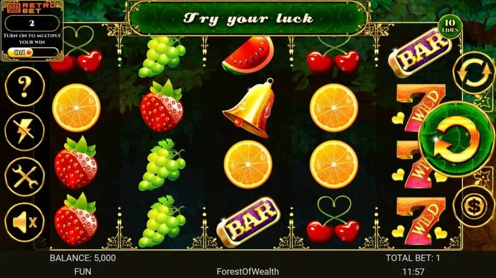 Gameplay of Forest of Wealth slot