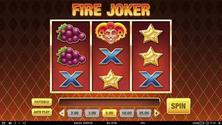 Juego de tragamonedas Fire Joker